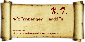 Nürnberger Tamás névjegykártya